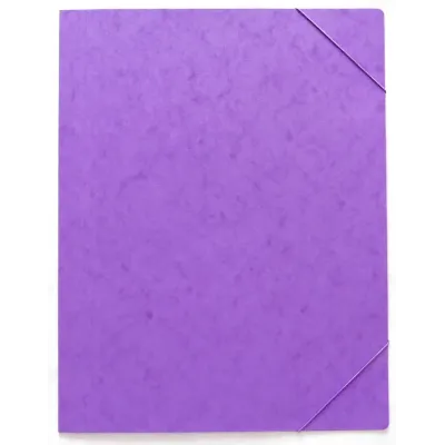 Odkladacie mapy A4 s gumičkou prešpán 250 fialové O