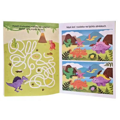 Aktivity s dinosaurmi a nálepkami