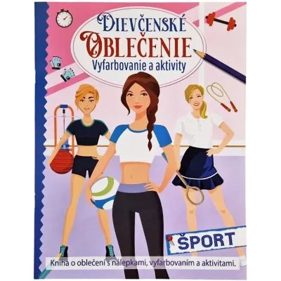 Dievčenské oblečenie vyfarbovanie a aktivity