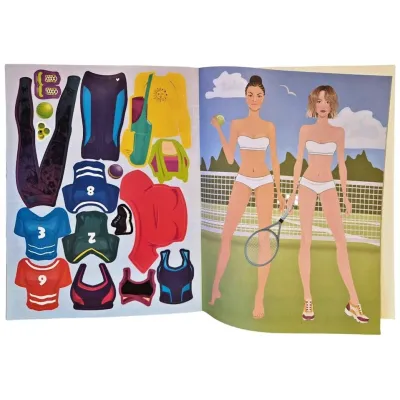 Dievčenské oblečenie vyfarbovanie a aktivity