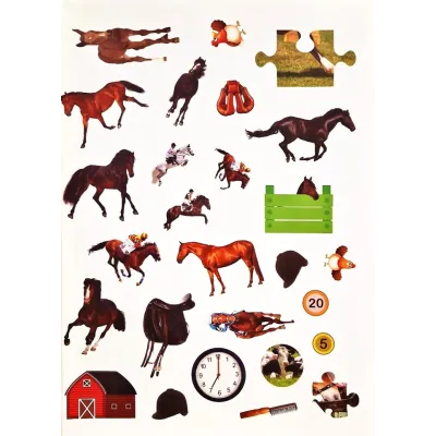 Dobrodružstvo s koňmi aktivity s nálepkami