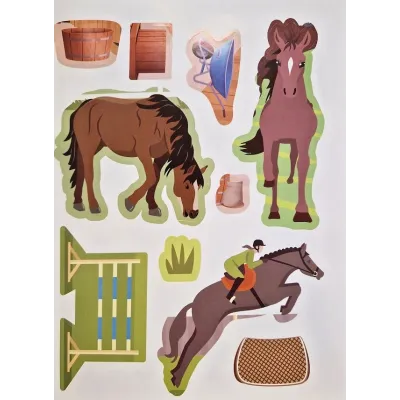 Krásne kone zošit s nálepkami