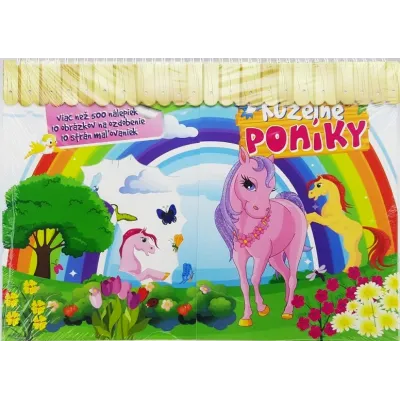 Kúzelné poníky nálepky s omaľovánkami
