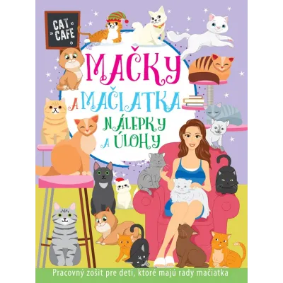 Mačky a mačiatka-nálepky a aktivity