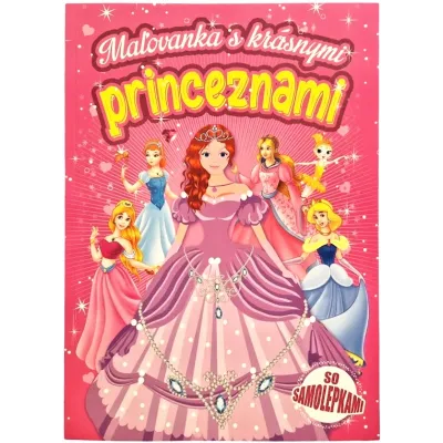 Maľovánka s krásnymi princeznami so samolepkami