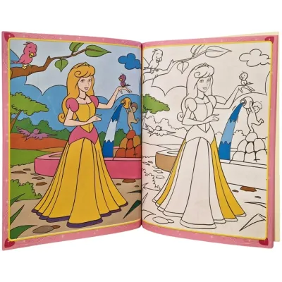 Maľovánka s krásnymi princeznami so samolepkami