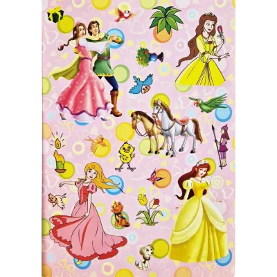 Maľovánka s krásnymi princeznami so samolepkami