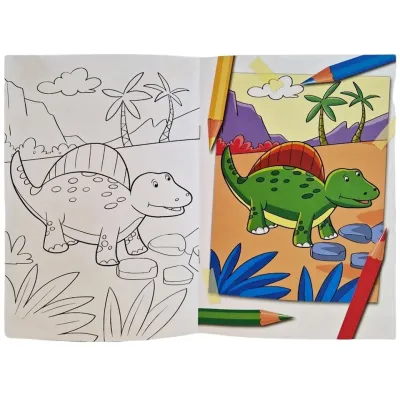 Maľujem Dinosaury omaľovánka