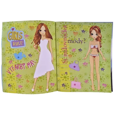 Milujem módu vyfarbovanie a nálepky