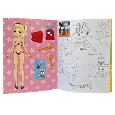 Móda je náš životný štýl omaľovánky s nálepkami