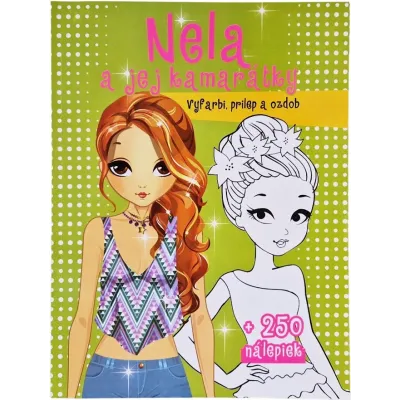 Nela a jej kamarátky Maľovanka s nálepkami