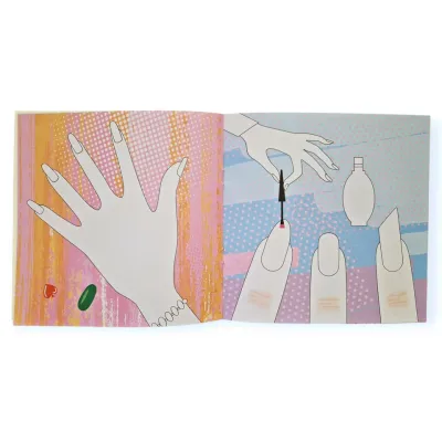 Pekné nechty omaľovánka