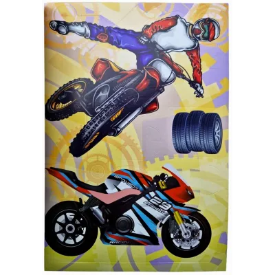 Poskladaj si motorky maľovánka s nálepkami