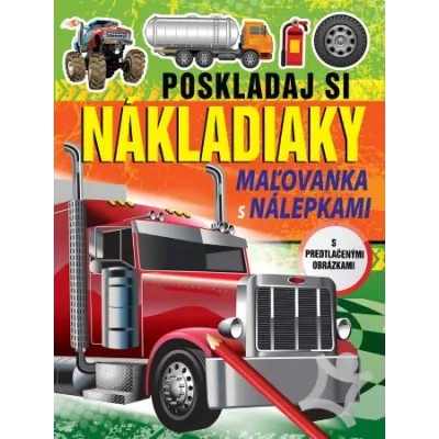 Poskladaj si nákladiaky omaľovánka s nálepkami