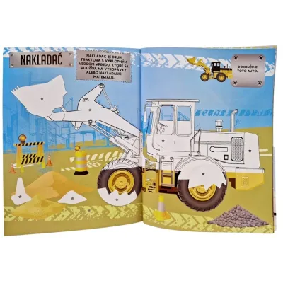 Poskladaj si nákladiaky omaľovánka s nálepkami