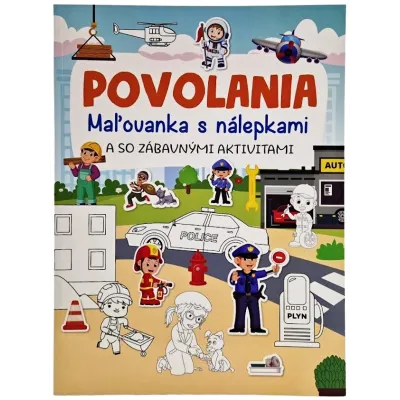 Povolania-maľovanka s nálepkami