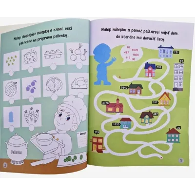 Povolania-maľovanka s nálepkami