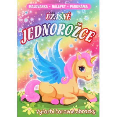 Úžasné Jednorožce omaľovánka