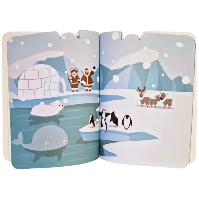Zimná krajina zošit s nálepkami
