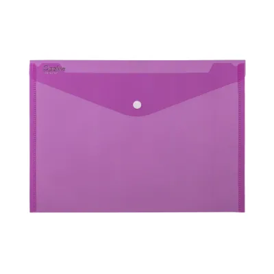 Obal PP zapínací A5 OPALINE priehľadný červený