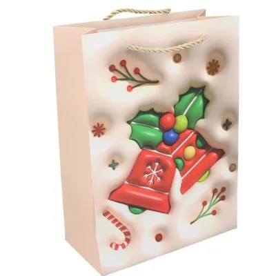 Vianočná darčeková taška 26x32x10cm - náhodná