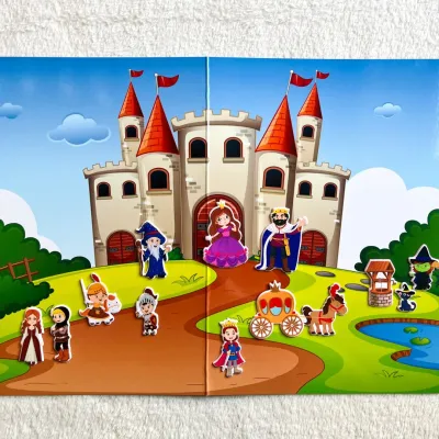 Rozprávková krajina s 3D nálepkami