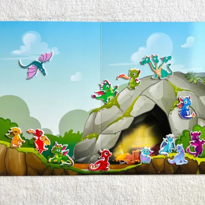 Rozprávková krajina s 3D nálepkami