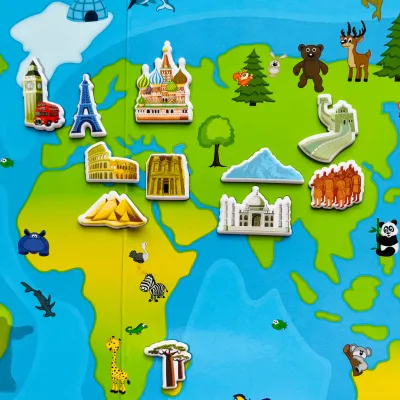 Malý cestovateľ s 3D nálepkami