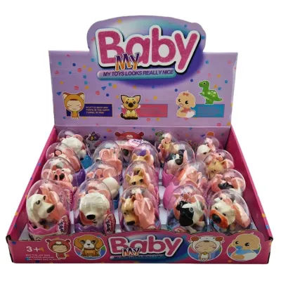 Pes vo vajíčku s príslušenstvom 9,5cm