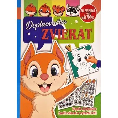 Doplňovačka zvierat s nálepkami 200+