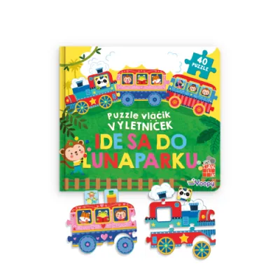 Puzzle vláčik Výletníček: Ide sa do lunaparku