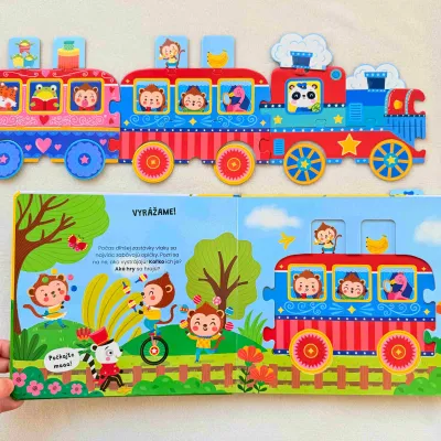 Puzzle vláčik Výletníček: Ide sa do lunaparku