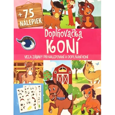 Doplňovačka koní s omaľovánkami +75 nálepiek