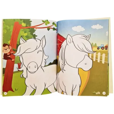 Doplňovačka koní s omaľovánkami +75 nálepiek