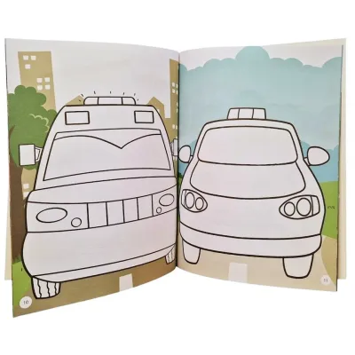 Doplňovačka zásahových vozidiel s omaľovánkami +75 nálepiek