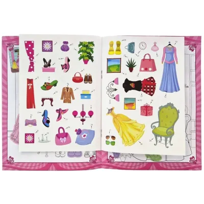 Malé princezné Bella a jej kamarátky maľovánka s nálepkami