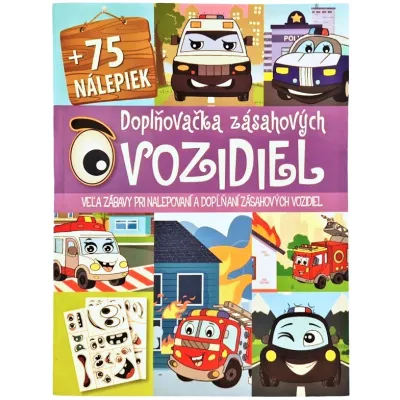 Doplňovačka zásahových vozidiel s omaľovánkami +75 nálepiek
