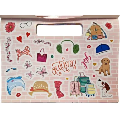 Krásna móda omaľovanka s nálepkami