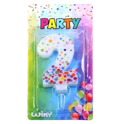 Tortová sviečka s bodkami č.2