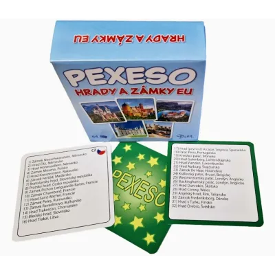 Pexeso hrady a zámky EU 64 kariet