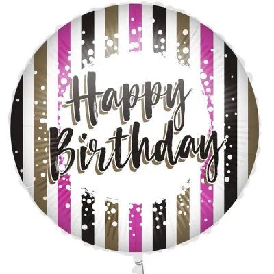 Fóliový balón Happy Birthday 46cm