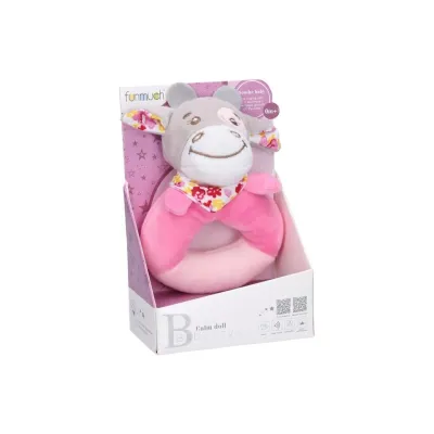 Hrkálka plyšová kravička 13cm