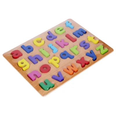 Vkladačka drevená abeceda 30x22cm