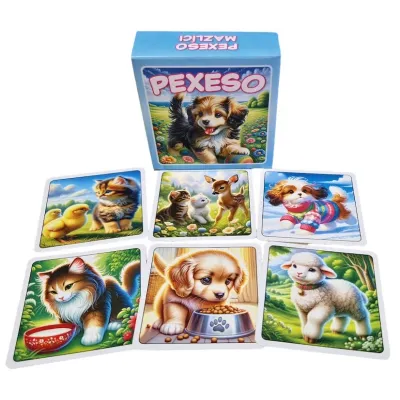 Pexeso maznáčikovia 64ks kariet modré