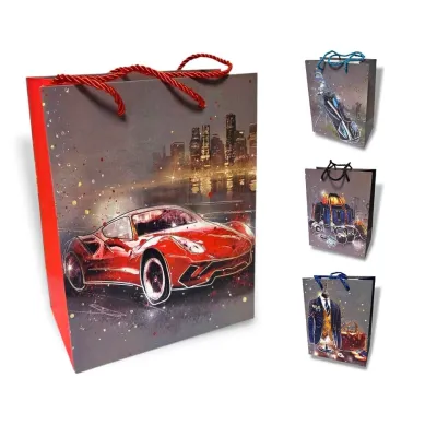 Darčeková taška chlapčenská 18x8x23cm