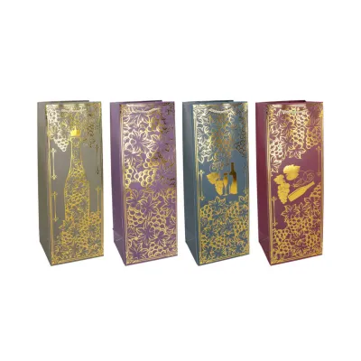 Darčeková taška na fľašu 12,5x8x36cm