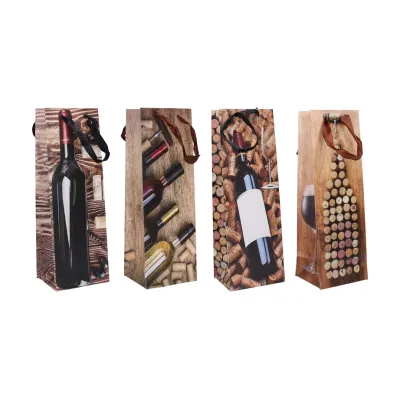 Darčeková taška na fľašu 12x10x35cm