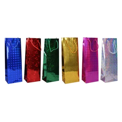 Darčeková taška na fľašu 34x12x9cm