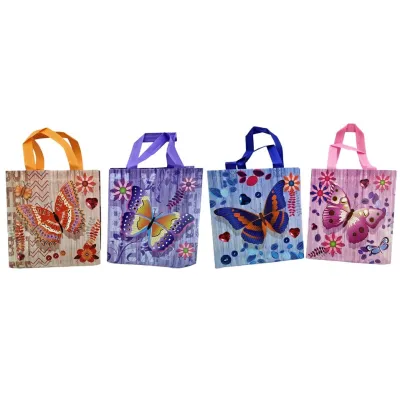 Darčeková taška netkaná textília 24cm - modrá