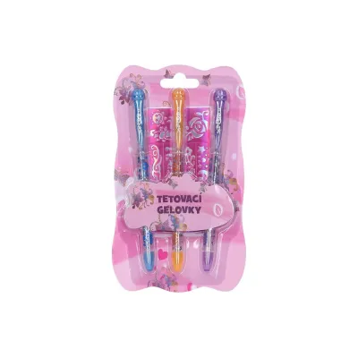 Gélové perá - tetovacie 3 ks